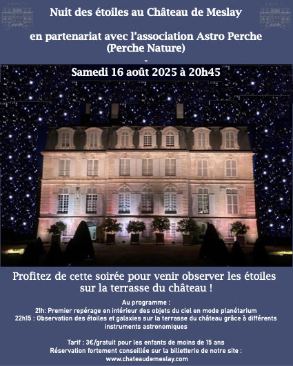 affiche de la nuit des étoiles 2025